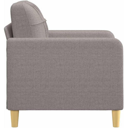 Polstersessel Sofa mit Kissen und Armlehnen, Taupe