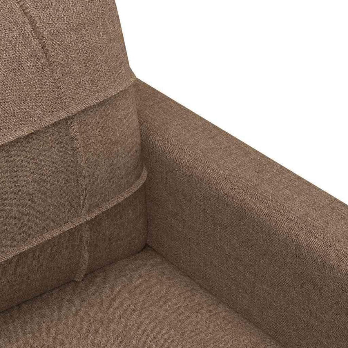 Bodensofa mit Pillow-Support – Bequemes Schlafsofa Braun