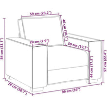 Cremefarbenes Sofa-Set: 3-Sitzer, 2-Sitzer & Sessel