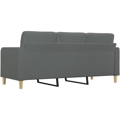 3-Sitzer Sofa Dunkelgrau – Modernes Polstersofa mit Kissen