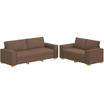 Braunes Stoffsofa 2-Sitzer & 3-Sitzer – Komfort & Stil