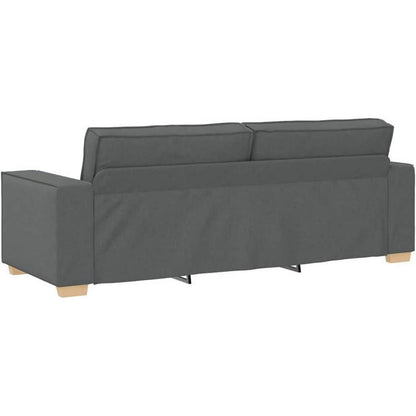 Graues Stoffsofa 2-Sitzer & 3-Sitzer Set – Komfortabel & Robust