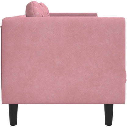 2-Sitzer Samtsofa Rosa – Modernes Polstersofa für Wohnzimmer