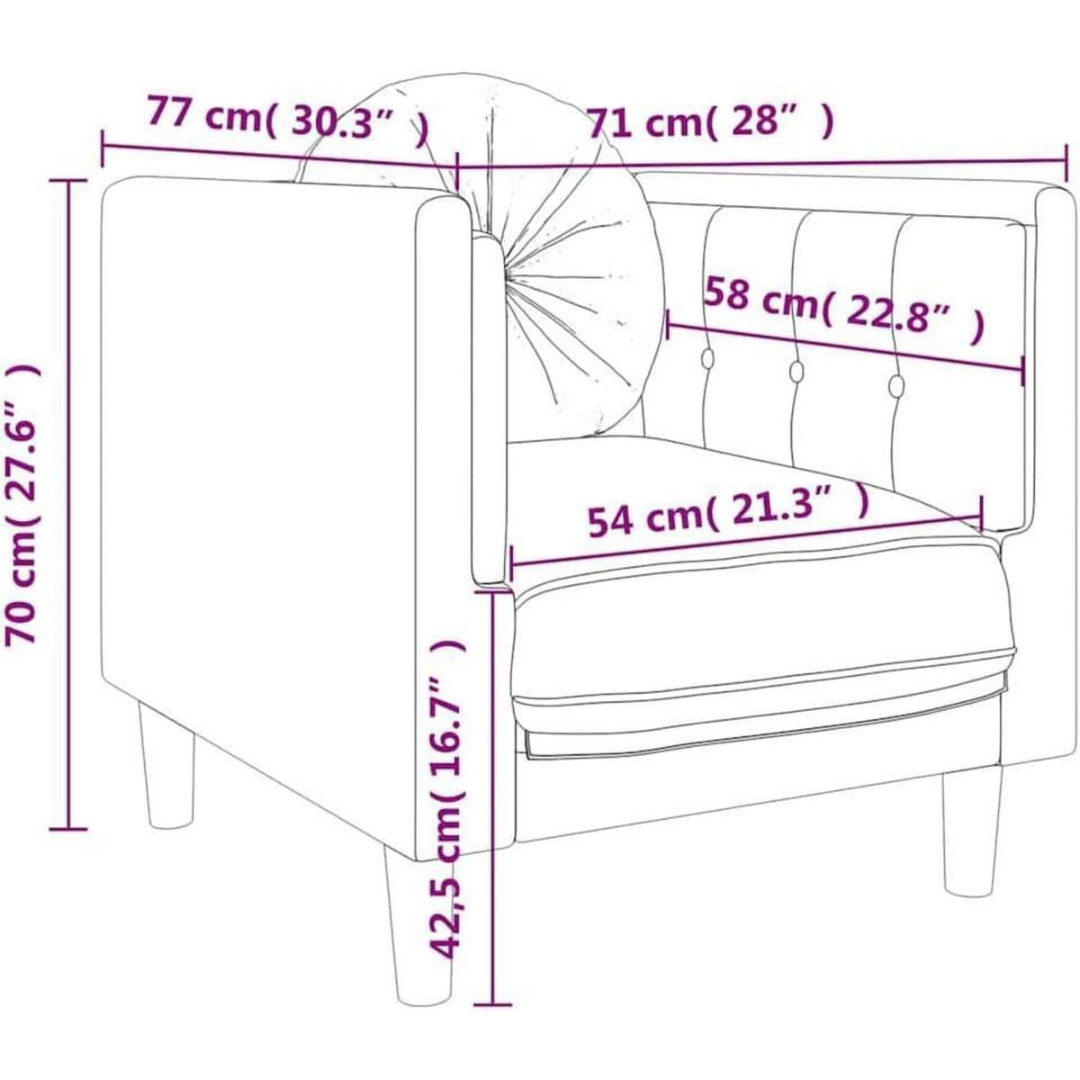 Modernes Samt Sofa 2-Sitzer Rosa – Bequemes Wohnzimmer Sofa