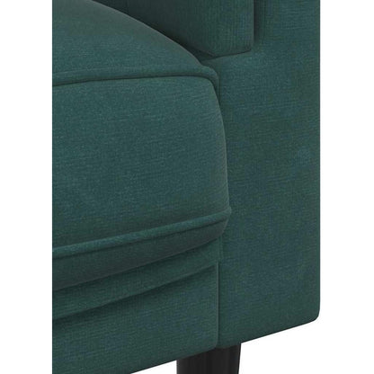 Modernes 3-Sitzer Sofa Dunkelgrün Samt mit Kissen