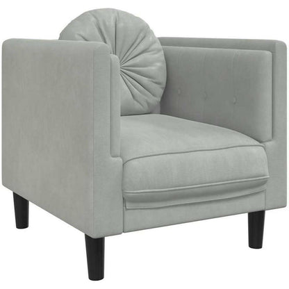 Samt Sofa Modernes Wohnzimmer Sofa Hellgrau 71x77x70cm