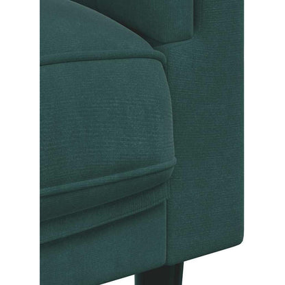 Gepolstertes Samtsofa Dunkelgrün – Modernes Wohnzimmer Sofa