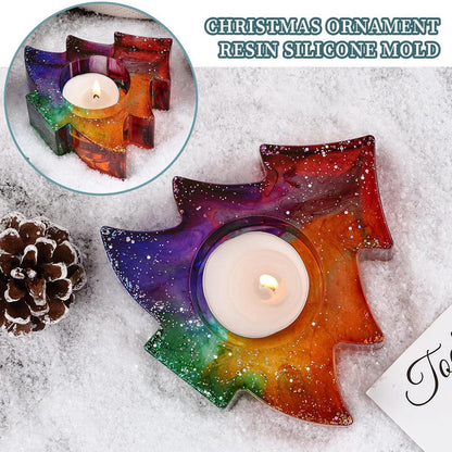 Silikonform Weihnachten – 2er Set für Kerzen, Seife & Gießharz