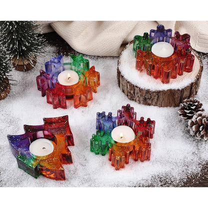 Silikonform Weihnachten – 2er Set für Kerzen, Seife & Gießharz