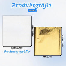 100 Blatt Blattgold Imitation – Goldfolie zum Basteln & Dekorieren