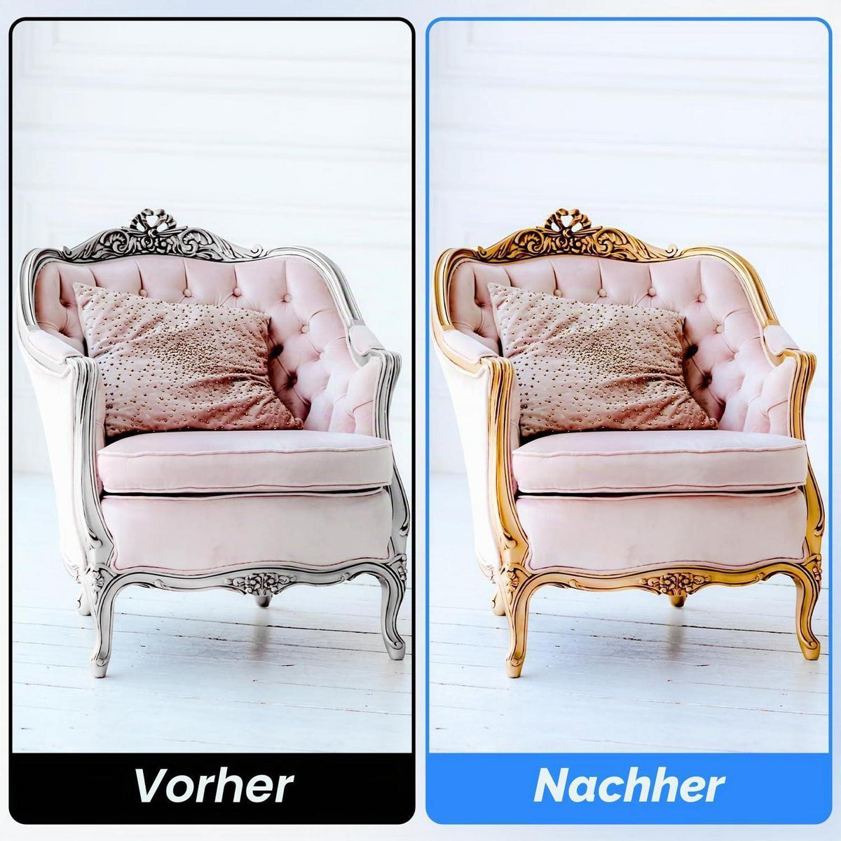 100 Blatt Blattgold Imitation – Goldfolie zum Basteln & Dekorieren