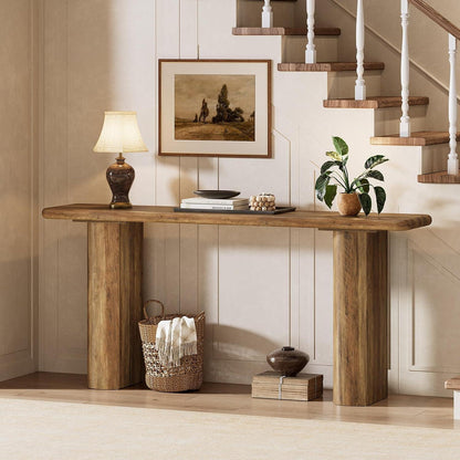 Langer Konsolentisch Holz – Flur & Wohnzimmer | Landhausstil Braun