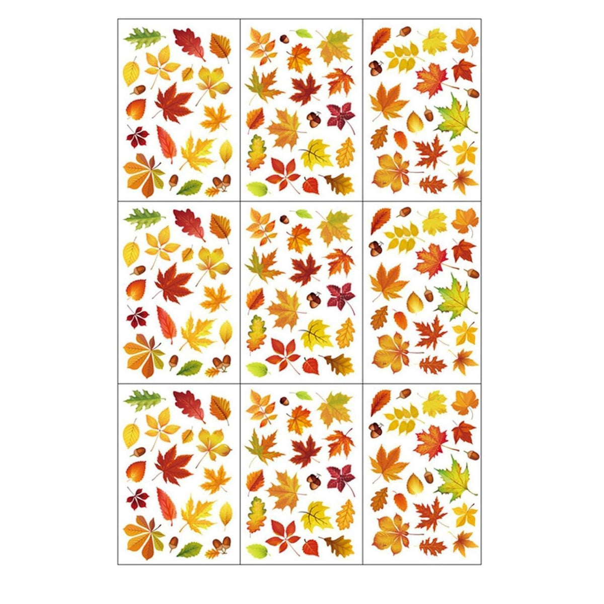 Fensterbilder Herbst Kinder – 9er Set | Deko für Zuhause & Kita