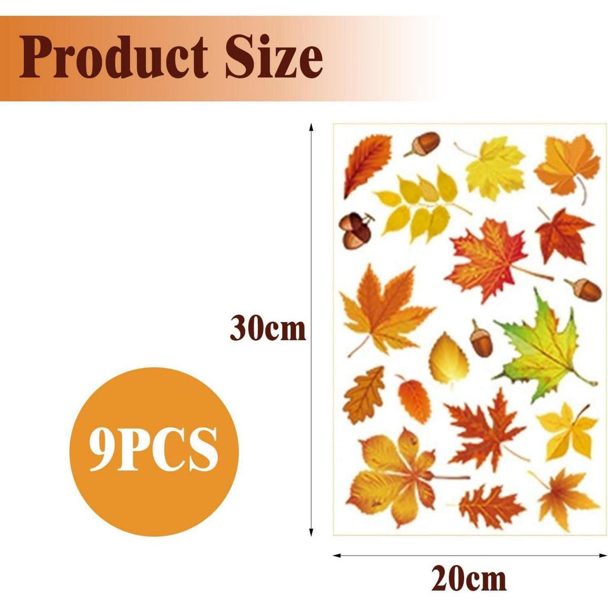 Fensterbilder Herbst Kinder – 9er Set | Deko für Zuhause & Kita