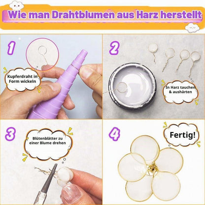 UV-Tauchharz Set für Drahtblumen & Schmuckherstellung