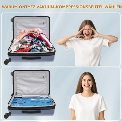 Wiederverwendbare Vakuumbeutel Kleidung – 3er Set mit Pumpe