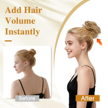 Echthaar Dutt Haarteil mit Gummiband – 1BP27 Schwarz/Blond