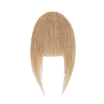 Clip-in Pony Echthaar Dunkelblond – Französischer Pony für natürlichen Look