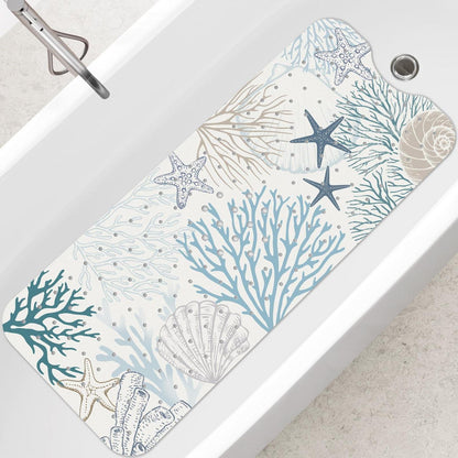 Rutschfeste Badewannenmatte Koralle 100x40 cm – Sicher & Komfortabel