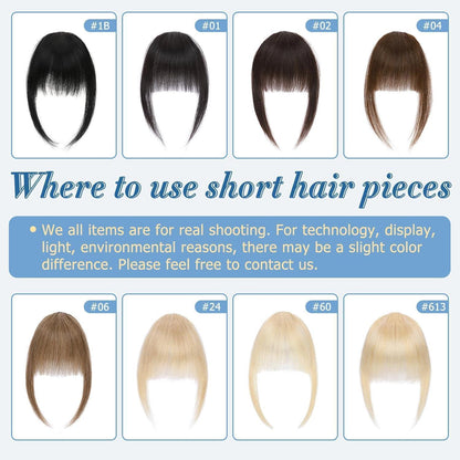 Echthaar Pony Clip-in Gerade (#613 Blond)
