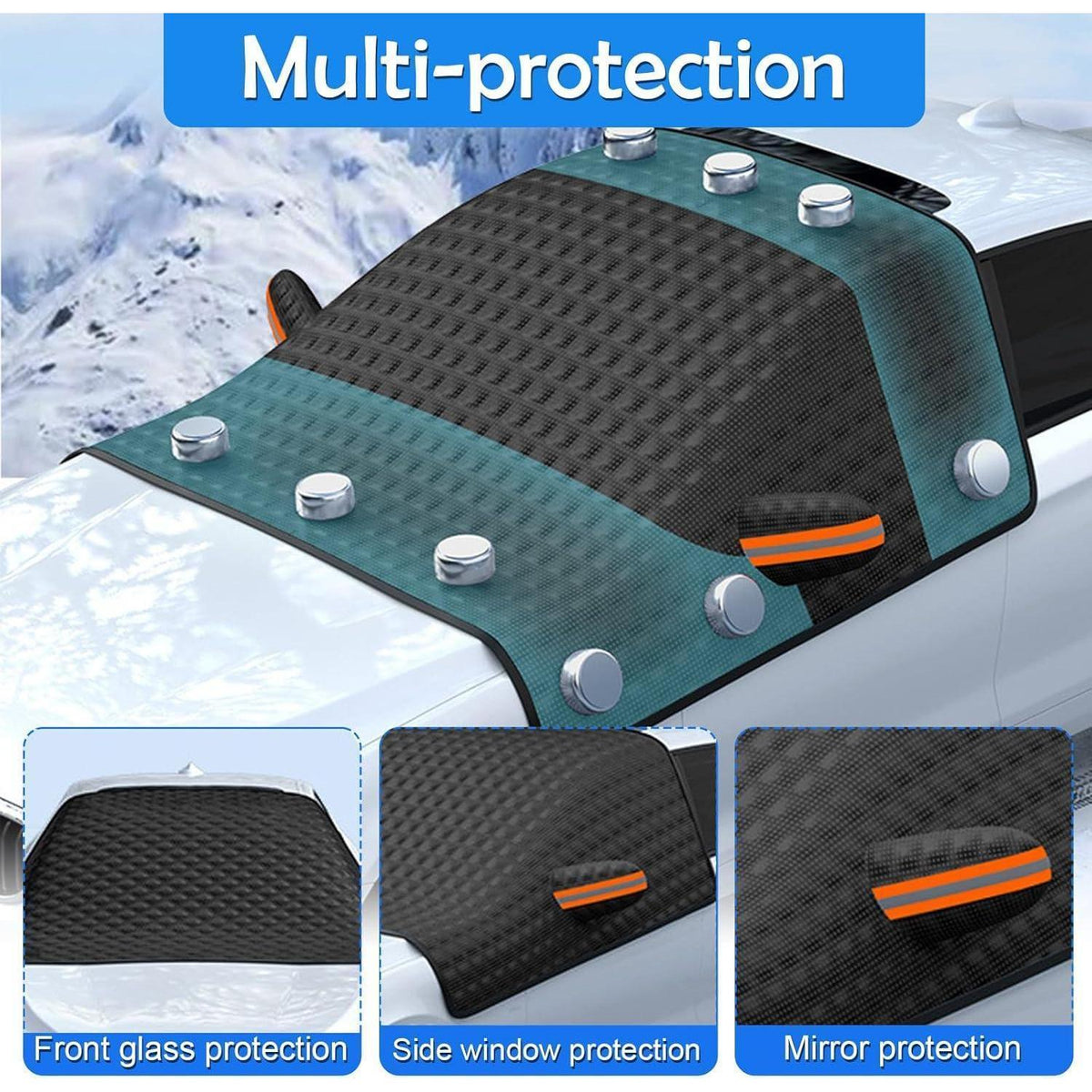 Auto Frontscheibenabdeckung Winter Frostschutz Eis Schnee UV Schutz