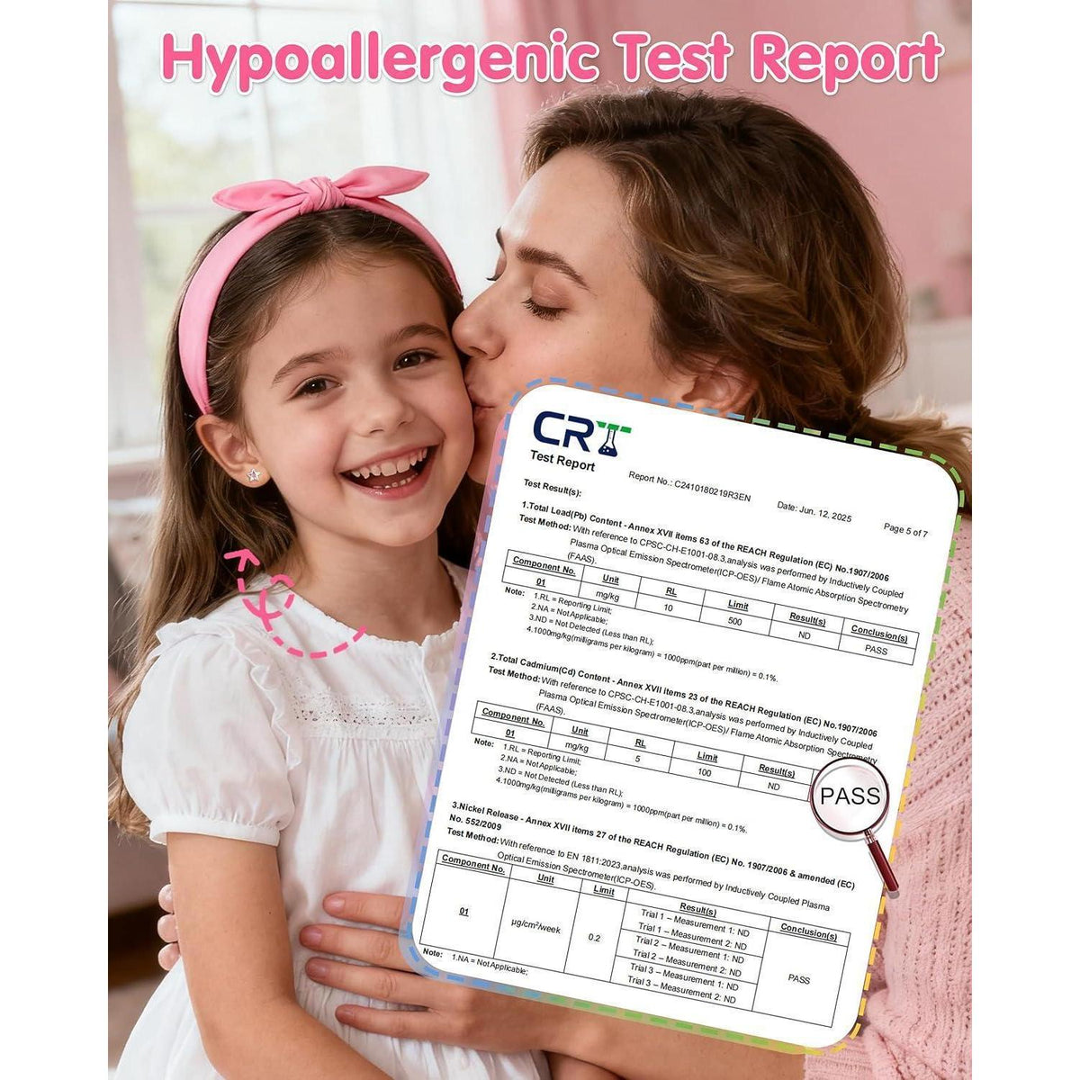 10 Paar Kinder Ohrringe – Hypoallergen & Medizinischer Stecker