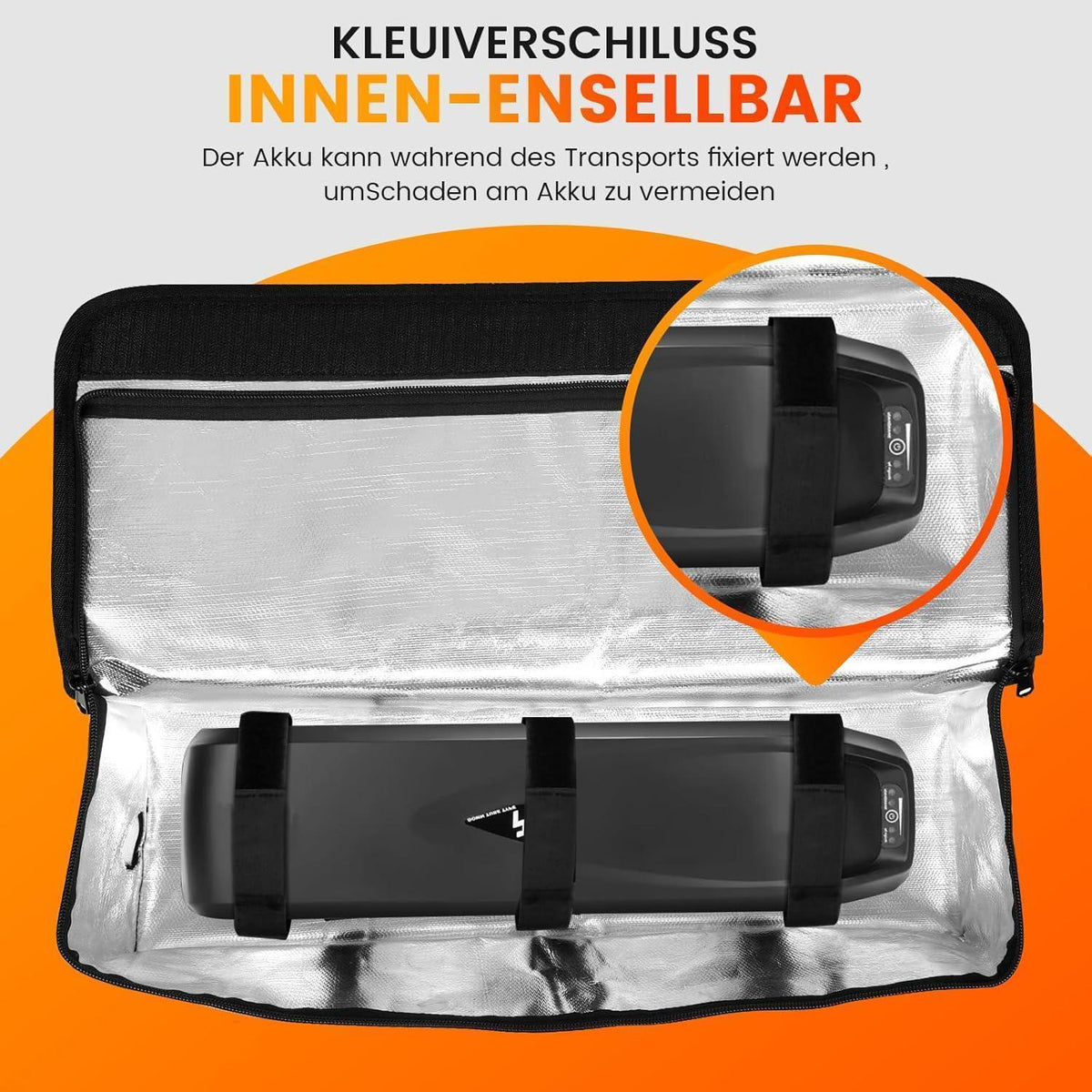 Feuerfeste E-Bike Akkutasche – Sicherer Transport & Lagerung