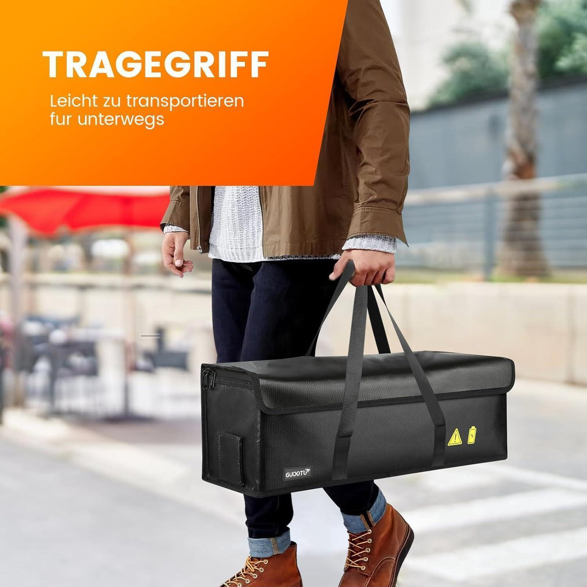 Feuerfeste E-Bike Akkutasche – Sicherer Transport & Lagerung