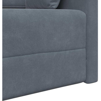 Schlafsofa Bodensofa Dunkelgrau – Komfortables Sofa mit Pillow Support