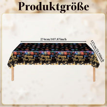 Silvester Tischdecke Happy New Year Deko 2027 – 137x274 cm