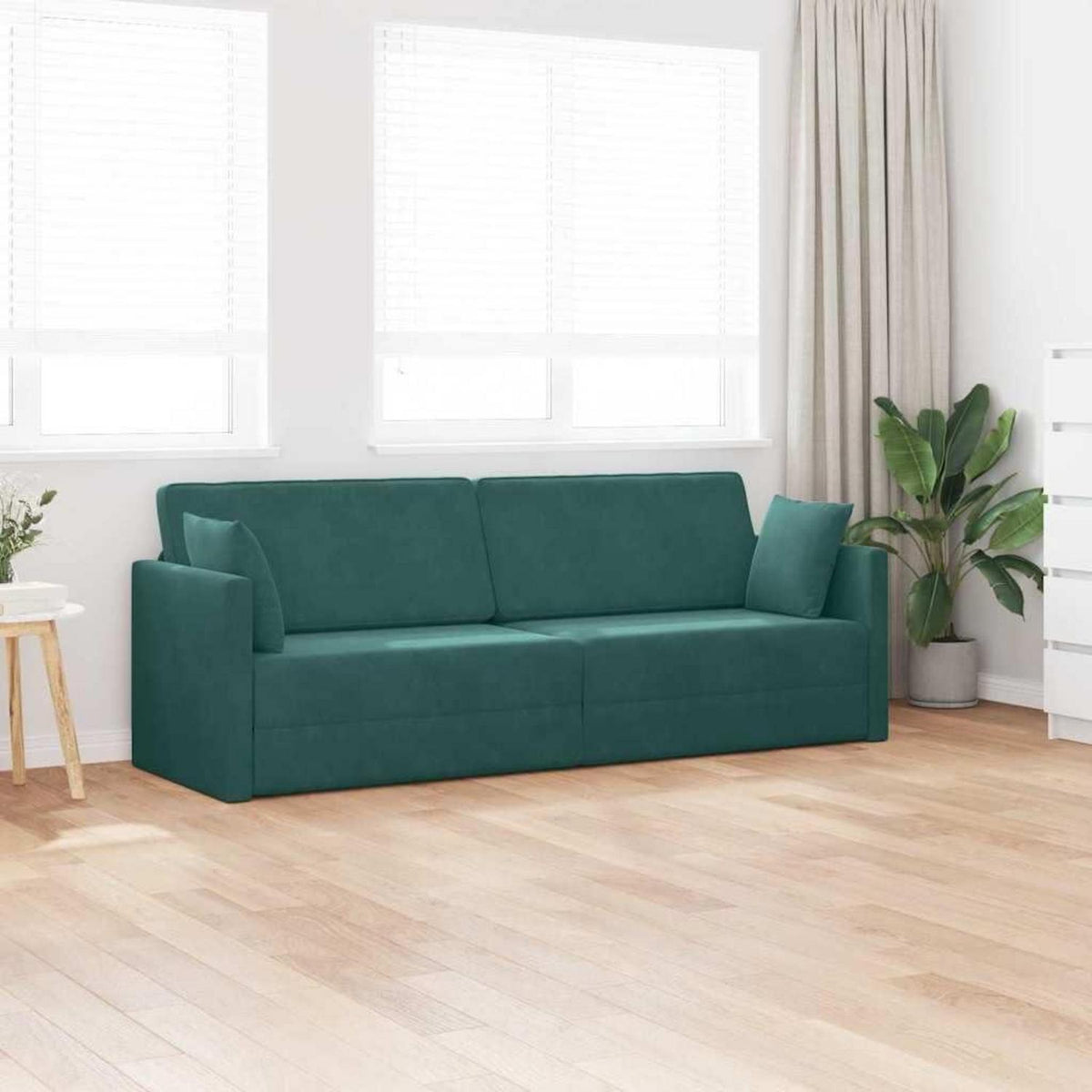 Faltbares Schlafsofa Dunkelgrün – Bequeme Bodenmatratze