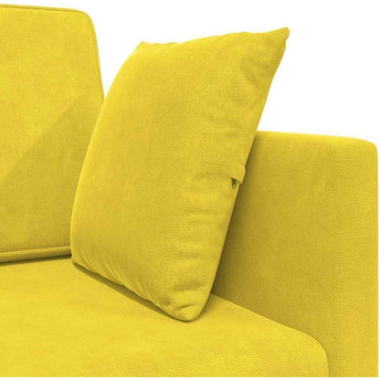 Faltbares Schlafsofa Bodenmatratze Gelb – Bequeme Couch