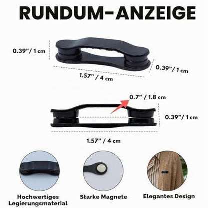 Magnetischer Brillenhalter (2er-Set) – Sicherer Clip für Brille & Co.