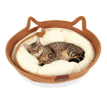 Katzenbett Baumwollseil mit Kissen – Groß & Modern