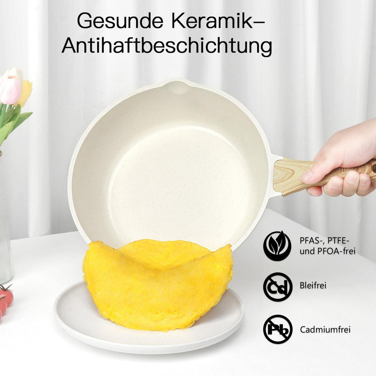 22-teiliges Keramik Kochgeschirr Set – Antihaft & PFAS-frei