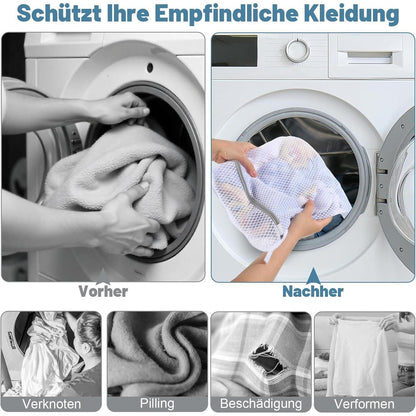 Wäschesäcke Set 3er - Wäschenetz für Waschmaschine SML