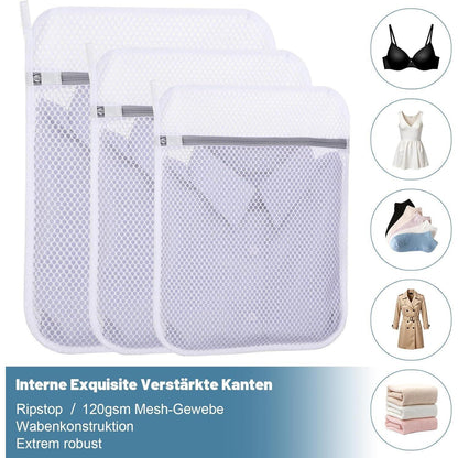 Wäschesäcke Set 3er - Wäschenetz für Waschmaschine SML