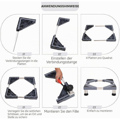 Verstellbarer Kühlschrankunterschrank – Höhe 40cm – Für Geräte 46-70cm