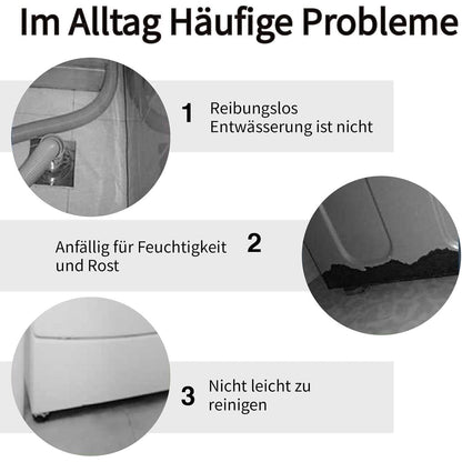 Verstellbarer Kühlschrank-Unterschrank | Höhe 40cm | Grau