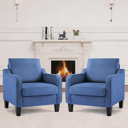 Moderner Ohrensessel Blau – Bequemer Sessel für Wohnzimmer & Schlafzimmer