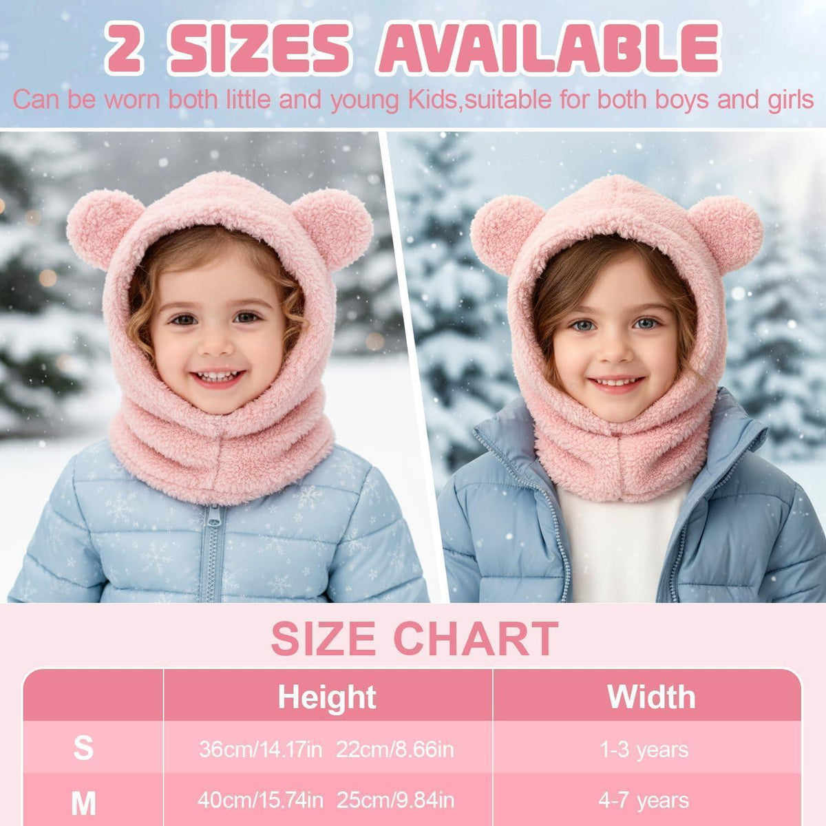 Baby Fleece Mütze mit Ohrenklappen & Schal – Warm & Winddicht
