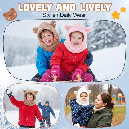 Baby Fleece Mütze mit Ohrenklappen & Schal – Warm & Winddicht