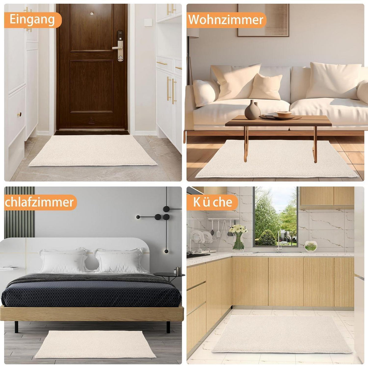 Schmutzfangmatte 60x90 cm – Rutschfest & Waschbar