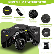 Quad Abdeckplane 600D Wasserdicht & Winddicht ATV Schutzhülle XL