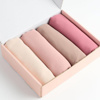 Chiffon Hijab Schal Damen Premium Weich 175x70cm Geschenkbox