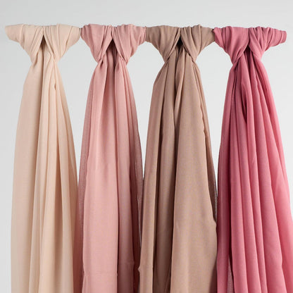 Chiffon Hijab Schal Damen Premium Weich 175x70cm Geschenkbox