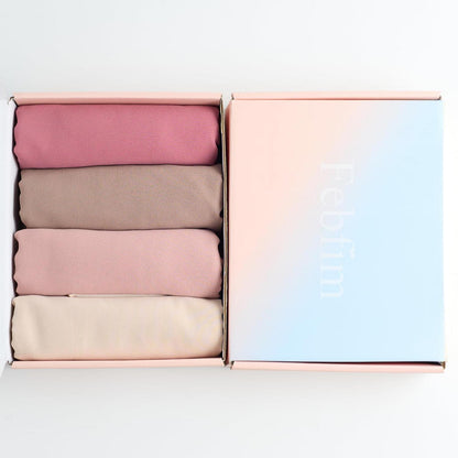 Chiffon Hijab Schal Damen Premium Weich 175x70cm Geschenkbox