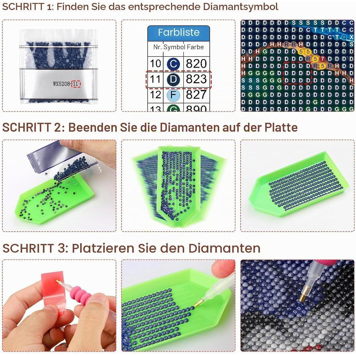 Dackel Diamond Painting 5D – Blumengarten Bild für Erwachsene