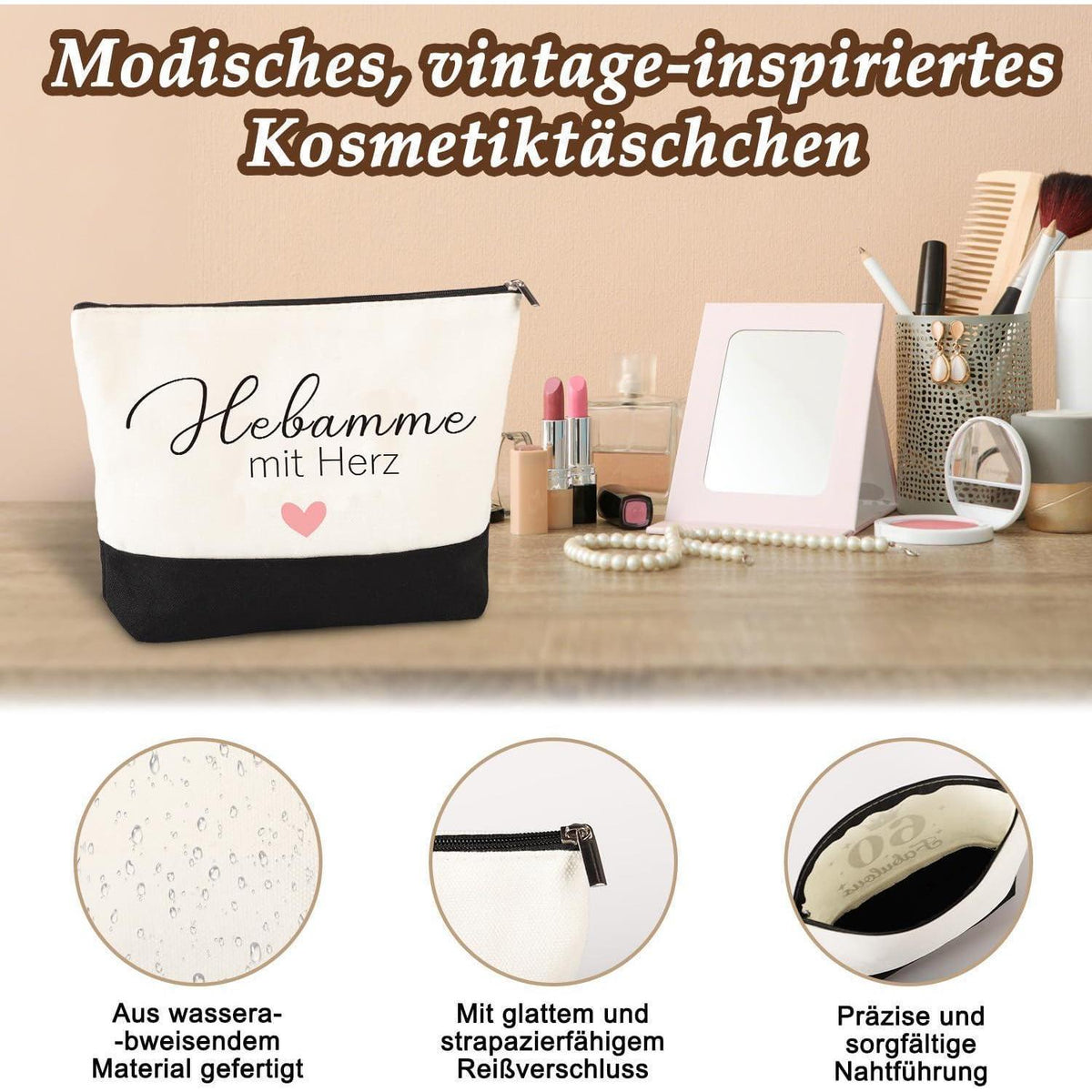 Geschenkset Hebamme mit Tasche & Karte – Dankeschön Geschenk