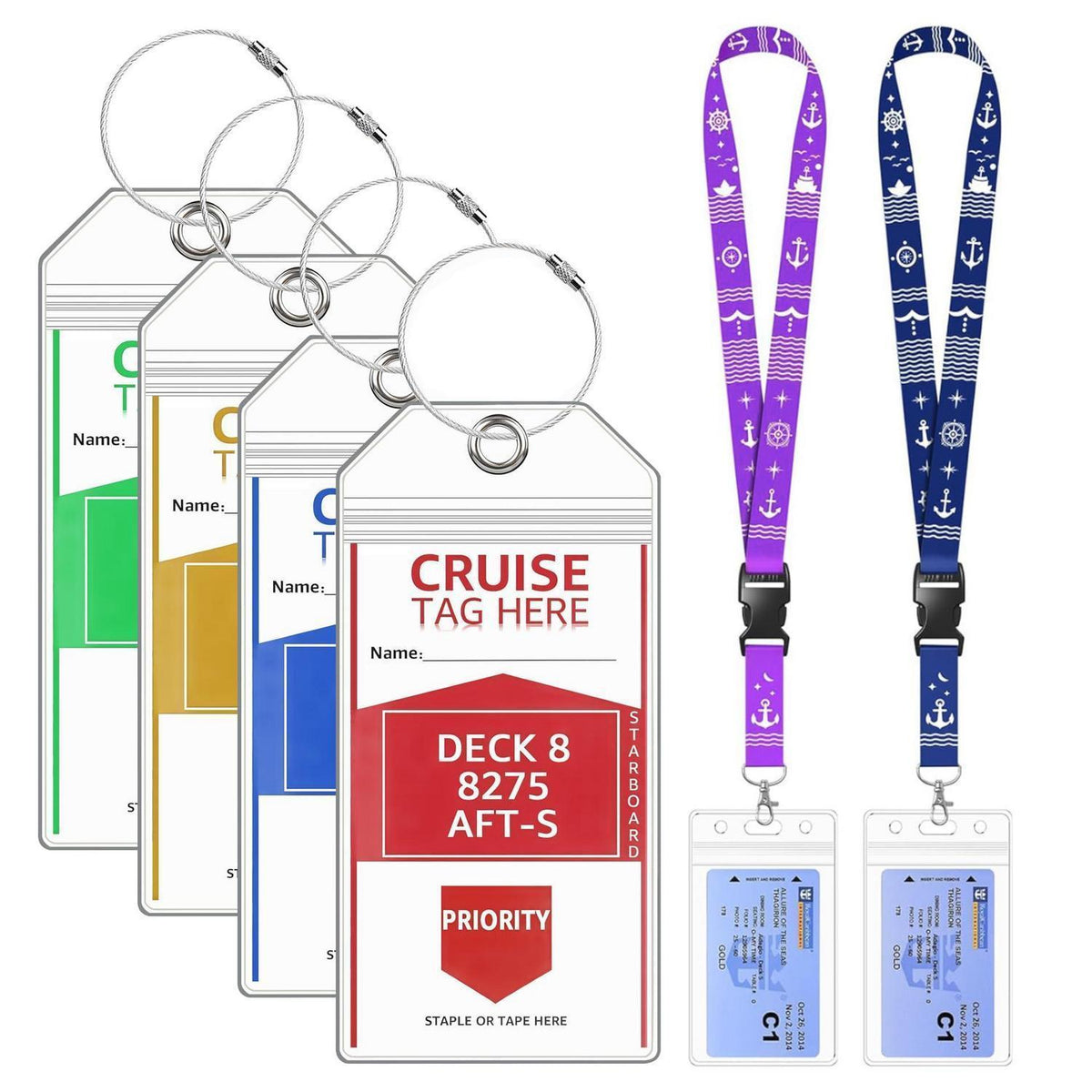 Lammcou Kofferanhänger XXL – Wasserdicht & mit Lanyard Set